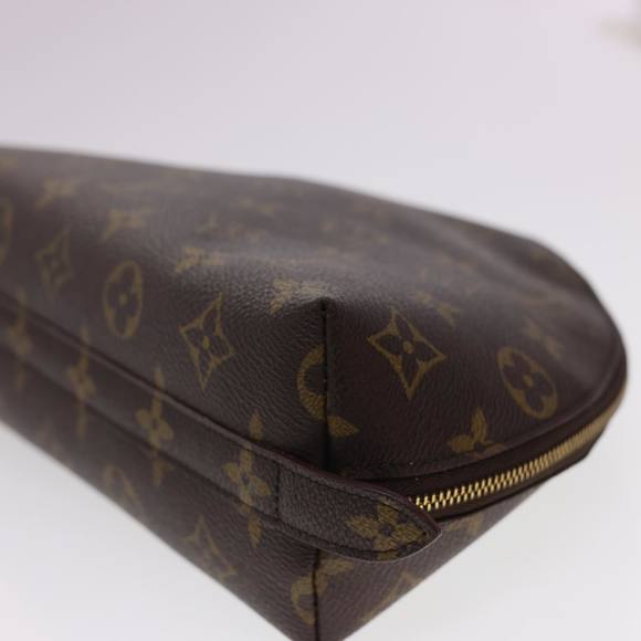 LOUIS VUITTON Monogram Trousse Demi Ronde Cosmetic Pouch M47520 LV Auth hk660 - Picture 7 of 16